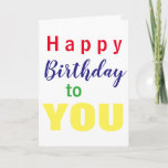 Happy Birthday to you! Karte<br><div class="desc">Give hat Colorful Birthday Cars und Customize the interior!</div>