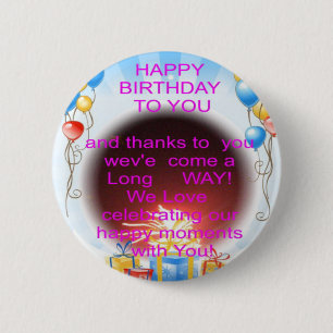 Happy Birthday to You Kunstposter Button