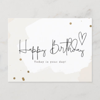 Happy Birthday -Today is your day Postkarte