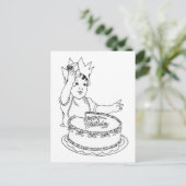 Happy Birthday Toddler Postkarte (Stehend Vorderseite)