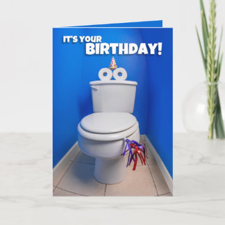 Happy Birthday Toilet Potty Spaß Feiertagskarte