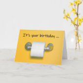 Happy Birthday Toilettenpapier Coronavirus Spaß Karte (Gelbe Blume)