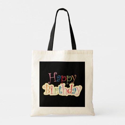 Happy Birthday Tragetasche (Rückseite)
