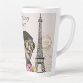 Happy Birthday Trailblazer Steampunk Vintag Milchtasse (Rechts)