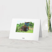 Happy Birthday Traktor auf der Farm Card Karte (Rückseite)