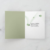 Happy Birthday Trillium Bouquet Karte (Innenseite)