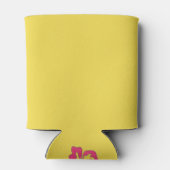 Happy Birthday Tropical Hawaiian Hibiskus Blume Dosenkühler (Rückseite)