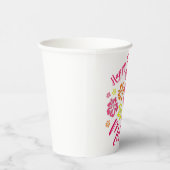 Happy Birthday Tropical Hawaiian Hibiskus Blume Pappbecher (Rechts)