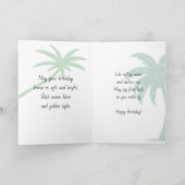 Happy Birthday | Tropical Themed Poem Coastal  Karte (Innenseite)