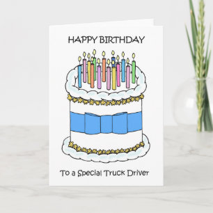 Happy Birthday Truck Driver Karte