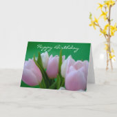 Happy Birthday - Tulips Card Karte (Gelbe Blume)