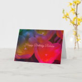 Happy Birthday Tulips Personalizable Card Karte (Gelbe Blume)