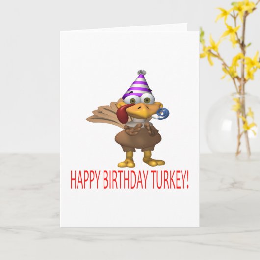 Happy Birthday Türkei Karte (Gelbe Blume)