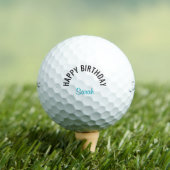 Happy Birthday Turquoise Name Titleist  Golfball (Insitu T-Shirt)