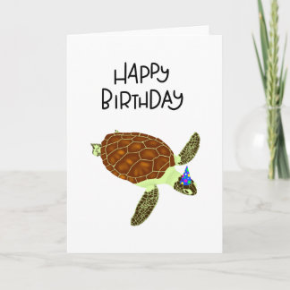 Happy Birthday Turtle Card Karte