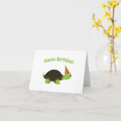 Happy Birthday! Turtle Karte (Gelbe Blume)