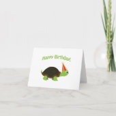 Happy Birthday! Turtle Karte (Vorderseite)