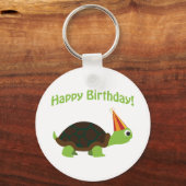 Happy Birthday! Turtle Schlüsselanhänger (Vorderseite)