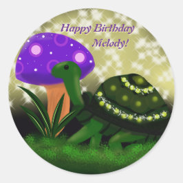 Happy Birthday Turtle Sticker