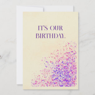 Happy Birthday Twin Feiertagskarte