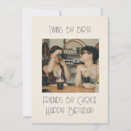 Happy Birthday Twin Feiertagskarte