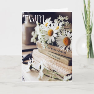 "HAPPY BIRTHDAY" ***TWIN SIS*** GEBURTSTAGSKARTE FEIERTAGSKARTE