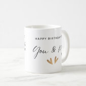 Happy Birthday Twins Tasse (VorderseiteRechts)