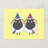 Happy Birthday Two Ewe Postkarte (Vorderseite)