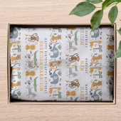 Happy Birthday Two Wild Safari Tiere personalisier Seidenpapier