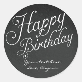 HAPPY BIRTHDAY Typ Chalkboard Chalk Stickers