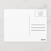 Happy Birthday Typografy Cake Postcard Postkarte (Rückseite)