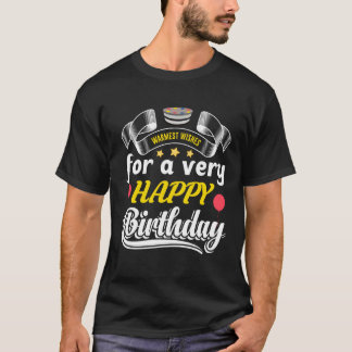 Happy Birthday Typografy T Shirt