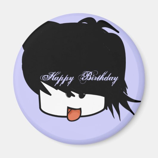 Happy Birthday Ultra Niedlich Anime Boy Magnet (Vorne)