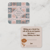 Happy Birthday Uncle Mitteilungskarte (Vorne/Hinten)