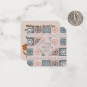 Happy Birthday Uncle Mitteilungskarte (Vorderseite/Rückseite Beispiel)