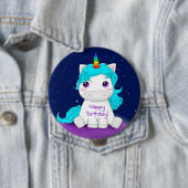 Happy Birthday Unicorn Button (Beispiel)