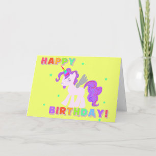 Happy Birthday Unicorn Card 2 Karte