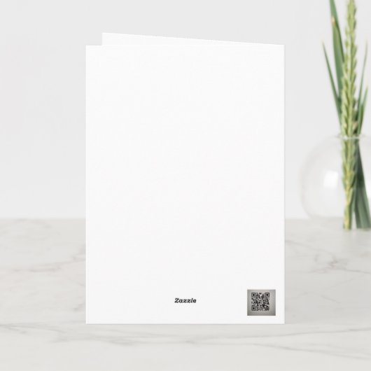 Happy Birthday unicorn Karte (Rückseite)