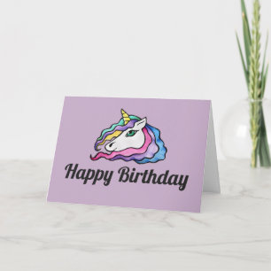 Happy Birthday Unicorn Karte