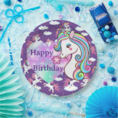 Happy Birthday Unicorn Pappteller (Party)