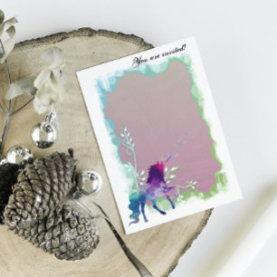 Happy Birthday Unicorn Template Feiertagskarte