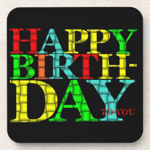 Happy Birthday Untersetzer