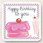 Happy Birthday Untersetzer (Vorderseite)