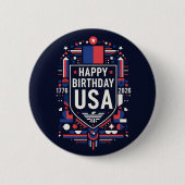 Happy Birthday USA 250 Button (Vorderseite)