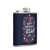Happy Birthday USA 250 Flachmann (Rechts)