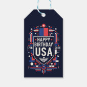 Happy Birthday USA 250 Geschenkanhänger (Vorderseite)