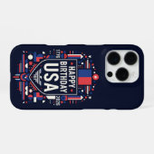 Happy Birthday USA 250 iPhone Hülle (Rückseite (Horizontal))