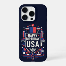 Happy Birthday USA 250 iPhone 16 Pro Hülle