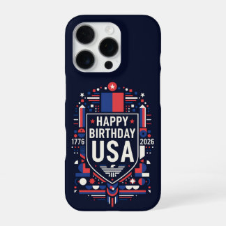 Happy Birthday USA 250 iPhone 16 Pro Hülle
