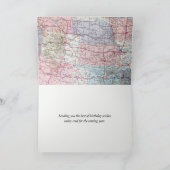 Happy Birthday USA Road Map Karte (Innenseite)